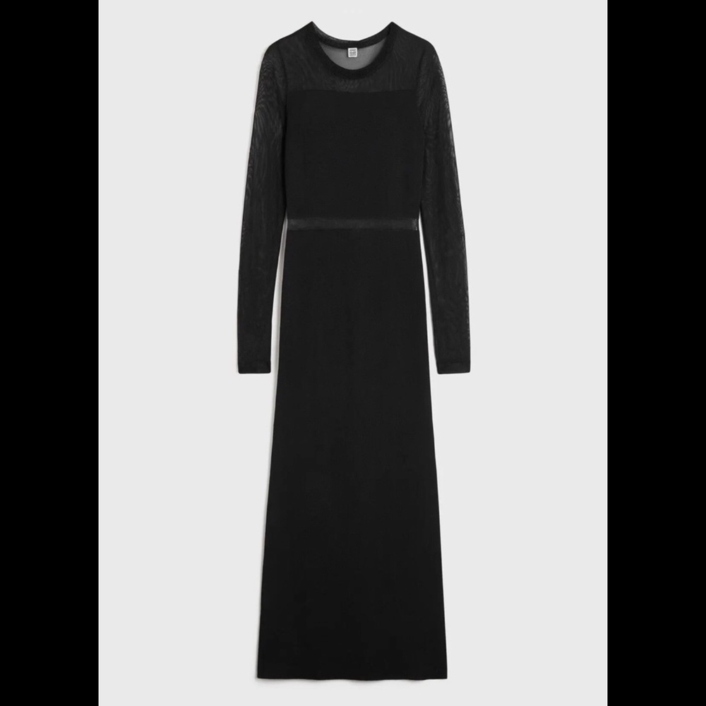 Toteme Semi-Sheer Knit Cocktail Dress - Picture 4 of 9